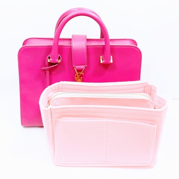 ✨️💎Giftable. Authentic YSL Yves Saint Laurent Baby cabas Hot Pink Crossbody bag - Picture 4 of 14